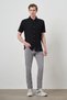 Men's Black Trendy Caped Collar Short Sleeve Shirt - 2