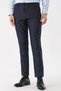 Men's Navy Blue Polyviscon Patterned Slim Fit Trousers - 2
