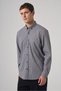 Men's Black Cotton Trend Pitikareli Regular Fit Buttoned Collar Shirt - 2