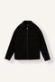 Warm Slim Fit Polo Collar Lined Zipper Pocket Coat F0461Ax25Au - 7