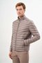 Men's LIGHT GRAY Water Repellent Windproof Dynamic Fit Comfortable Cut Puffer Jacket - 3