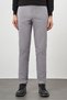 Men's Gray Cotton Side Pocket Slim Fit Chino Pants - 2