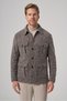Men's Brown Trend Wool Dynamic Fit Shirt Jacket