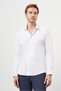 Men's White Basic Plain Pattern Italian Collar Slim Fit Shirt - 3