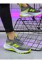 Unisex Children's Lace-Up Poly Sole Knitwear Sports Shoes-Smoked-Yellow - 2