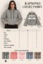 Modal Fabric Women's Striped Hooded Sweatshirt - 7