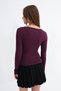 Double-Breasted Collar Long Sleeve Blouse B1185 - 6