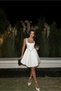 White dualipa mini dress