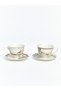 I Flower Embroidered 2-Person Porcelain Tea Cup Set 220 ml from Freezen Store