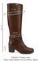 Brown Antique Heart Genuine Leather Round Toe Rubber Sole Heeled Zipper Buckle Women's Boots 44564 - 2