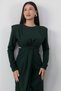 Crew Neck Side Waist Cutout Dress Ny4493 - 2