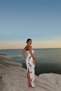 White Onella Rose Pattern Dress - 5