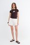 Linen Blend Shorts Ş19008