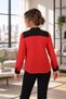 Women's Red Front Striped Shirt ARM-18K001255 - 2