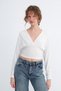 V-Neck Long Sleeve Blouse B1032 - 4