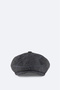 Men's Gray Wool Blend Plaid Cap Hat A52Y9204