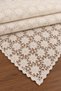Liquid-Proof Oilcloth Lace Round Tablecloth |   Stain-Resistant, Easy-To-Clean Pvc Cream Tablecloth - 3