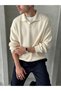 Men's Polo Collar Knitted Oversize Sweater
