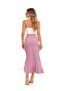 Vs-F008 Nia Dusty Rose Skirt with Flounces and Slits Midi Skirt - 2
