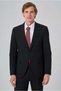 Men's Black Slim Fit Mono Collar Vest Suit - 6