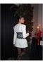 Lace Detailed Padded Shoulders Jacket - 5
