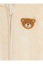 Lcw Baby Beige Embroidered Hooded Baby Boy Set - 6