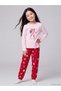 Peak New Season Pink Christmas-Themed Girls' Pajama Set