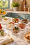 Rivoli - Set of 6 Glass Dessert Bowls, Snack Bowls, Candy Bowls, Breakfast Bowls, 10 cm