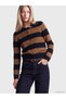 Sparkling Choices from Shining Store Zero Roba Collar Striped Women's Knitwear Cardigan - 2