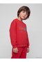 Özmarka New Season Red Printed Boys' Thick Tracksuit Set - 2