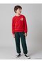 Ozmarka New Season Green Boys' Thick Jogger Sweatpants