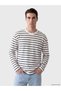 Shining Choices from Shining Store Zero Roba Collar Striped Men's Sweatshirt - 2