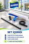 45 cm Professional Metal Glass Cleaning Set – Plush, Apparatus, Spare Rubber - 3