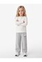 Ruffled Three-Thread Cat Print Wide-Leg Sweatpants