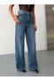 Women's High Waist Wide Leg Jean Pants with Elastic Back - 3