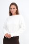 Kayık Neckline Crop Sweatshirt S06044 - 2