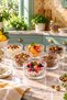 Lorenza - Set of 6 Glass Dessert Soufflé Bowls Breakfast Snack Bowl 10cm
