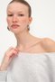 Kayak Neckline Embellished Sweatshirt S1826 - 5