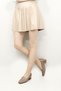 Mink Antique Genuine Leather Blunt Toe Short Thick Heeled Women's Shoes 13312 - 2