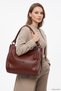 Women's Burgundy Tassel Shoulder Bag - 2