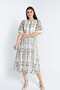 Embroidered Sheer Midi Dress with Lining