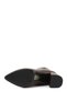 Women's Brown Zippered Pointed Toe Thick Heeled Boots - 7