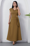 Wide Collar Waist Buckle Sleeveless Dress Grs3978 - 6