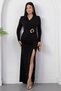 Double-Breasted Collar, Waist Buckle, Long Sleeve Dress K-262671 - 6
