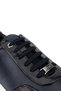 Men's Genuine Leather Navy Blue Sneakers & Sports Shoes - 7
