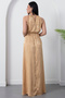 Halter Neck Front Tie Satin Dress K-251656 - 7