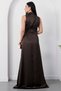 Shirt Collar Waist Knotted Satin Dress K-261737 - 8