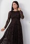 Crew Neck Skirted Glitter Tulle Dress Dks1387-1 - 2