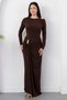 Crew Neck Waist Shoulder Buckle Dress K-262730 - 5