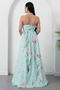 Halter neck floral dress with corsage k-262604 - 8